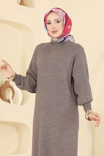 moda selvim Dress 2764AYD574 Dark Vision - Thumbnail