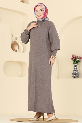 moda selvim Dress 2764AYD574 Dark Vision - Thumbnail