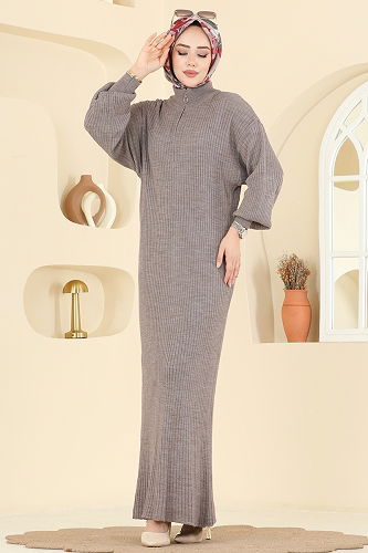 moda selvim Dress 2770AYD574 Dark Vision - Thumbnail