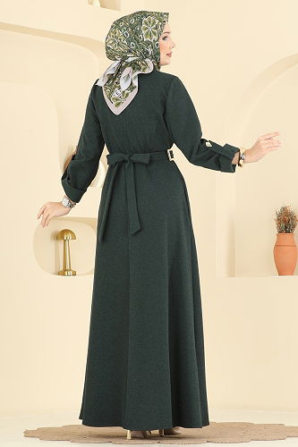 moda selvim الفستان زيتي 2770SL432 - Thumbnail