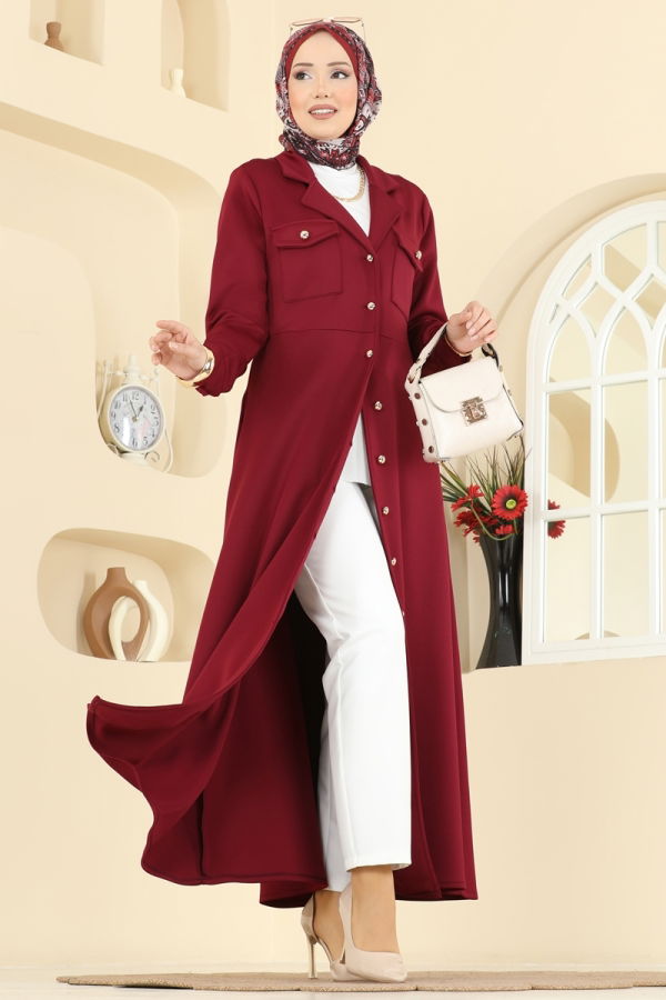 Modaselvim Dress Dress 2772SL432 Burgundy