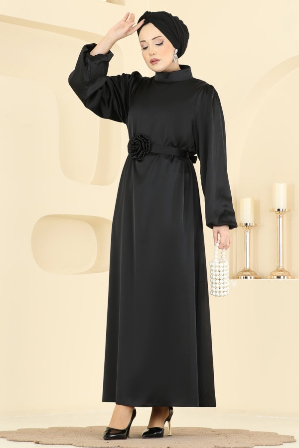 Modaselvim الفساتين الفستان أسود 2793AYD574