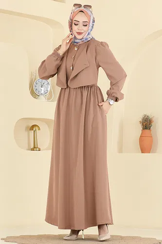 moda selvim Dress 2805SL432 Dark Vision - Thumbnail