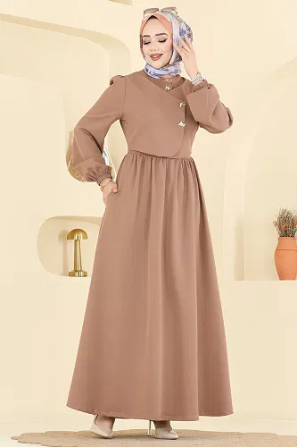 moda selvim Dress 2805SL432 Dark Vision - Thumbnail