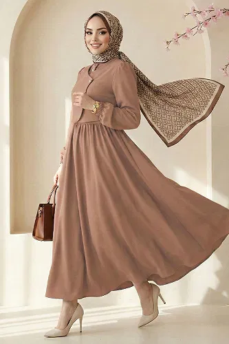 moda selvim Dress 2805SL432 Dark Vision - Thumbnail