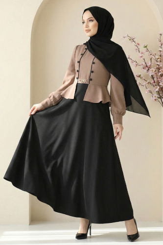 S.L. - Dress 2810SL432 Black & Dark Vision