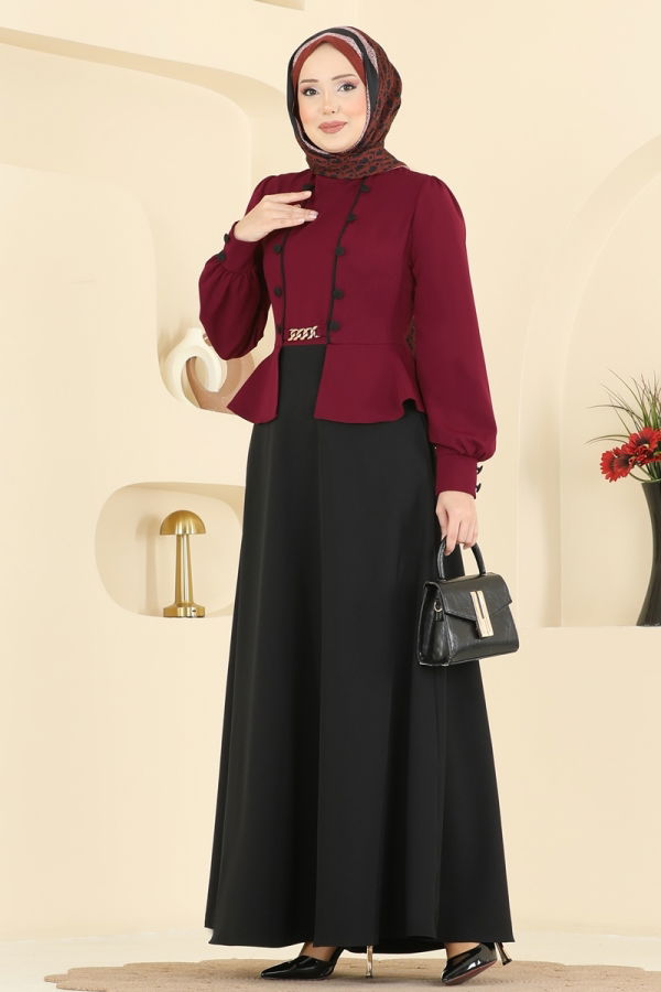 Modaselvim الفساتين الفستان خمري 2810SL432