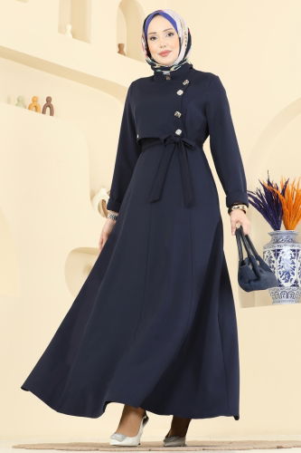 S.L.K. - Dress 2838SLK540 Navy Blue