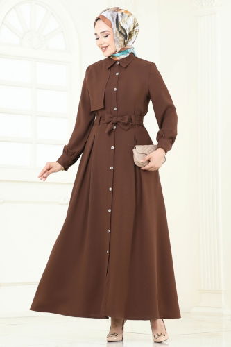 A.S.N. - Dress 283ASN888 Brown