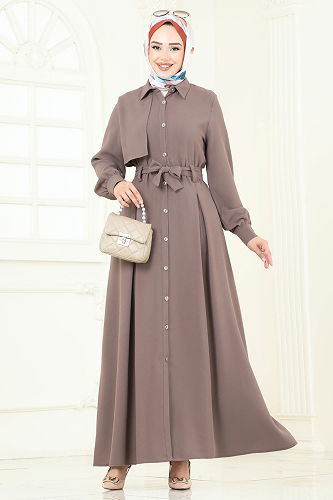 moda selvim Dress 283ASN888 Dark Vision - Thumbnail