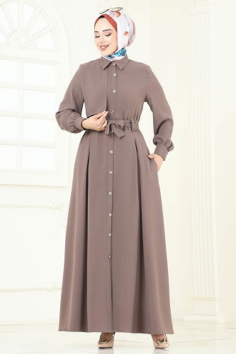 moda selvim Dress 283ASN888 Dark Vision - Thumbnail