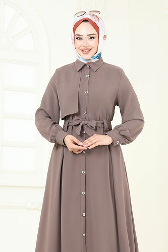 moda selvim Dress 283ASN888 Dark Vision - Thumbnail