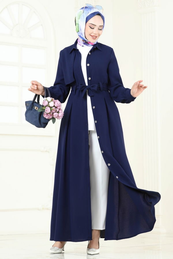Modaselvim NET 20%+20% DISCOUNT IN THE CARD Dress 283ASN888 Navy Blue