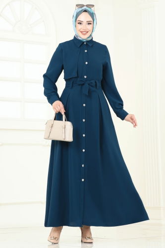 A.S.N. - Dress 283ASN888 Petroleum
