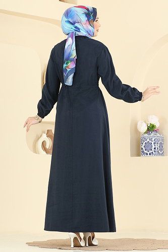 moda selvim الفستان كحلي 2859SL432 - Thumbnail