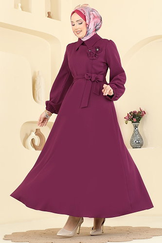 moda selvim الفستان توتي 2863SLK540 - Thumbnail