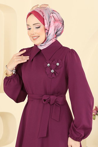moda selvim الفستان توتي 2863SLK540 - Thumbnail