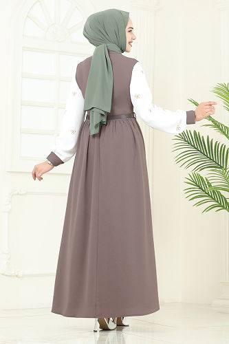 moda selvim Dress 286ASN888 Dark Vision - Thumbnail