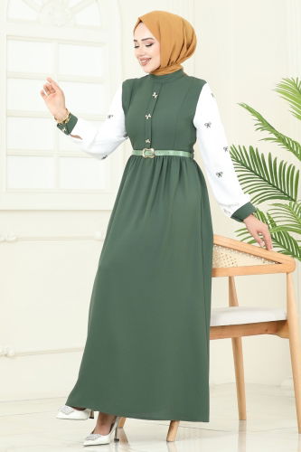 A.S.N. - الفستان اخضر عفني 286ASN888