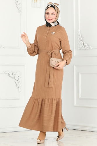 D.V.L. - Dress 286DVL817 Latte