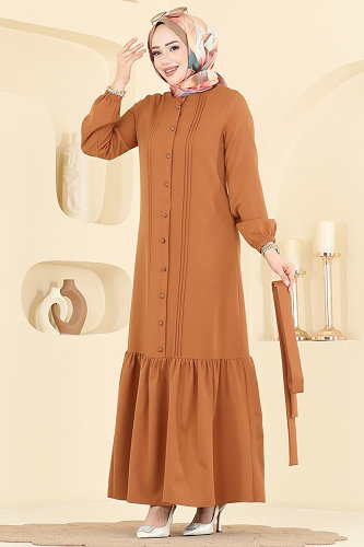 moda selvim الفستان لاتيه 2870SLK540 - Thumbnail