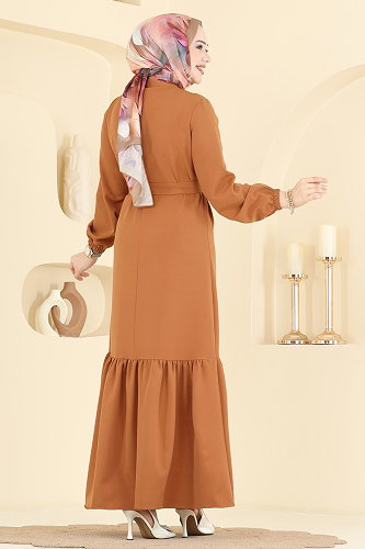 moda selvim الفستان لاتيه 2870SLK540 - Thumbnail