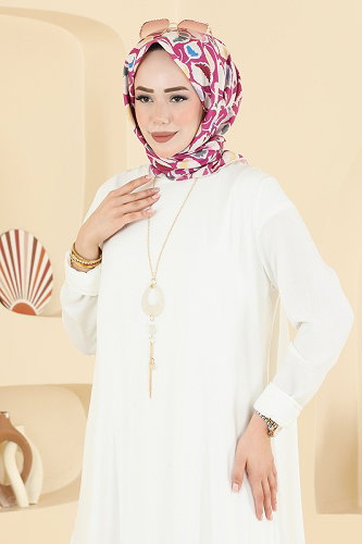 moda selvim الفستان سكري 2884SLK540 - Thumbnail