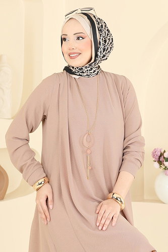 moda selvim Dress 2884SLK540 Vision - Thumbnail