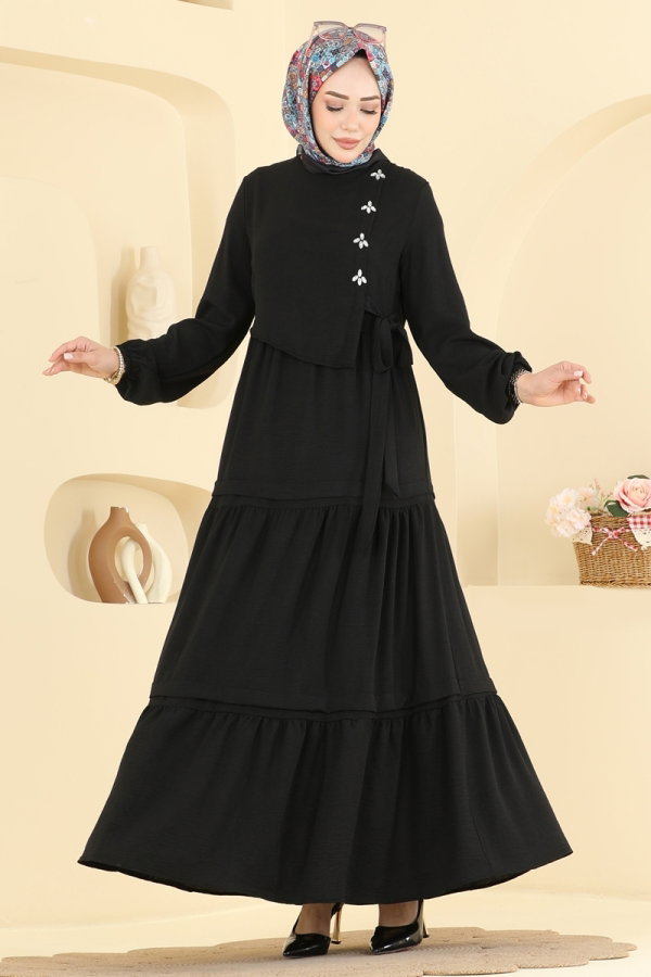Modaselvim الفساتين الفستان أسود 2885SLK540