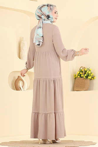 moda selvim Dress 2885SLK540 Vision - Thumbnail