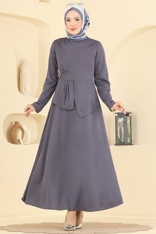 Dress 2970SLK540 Anthracite - Moda Selvim