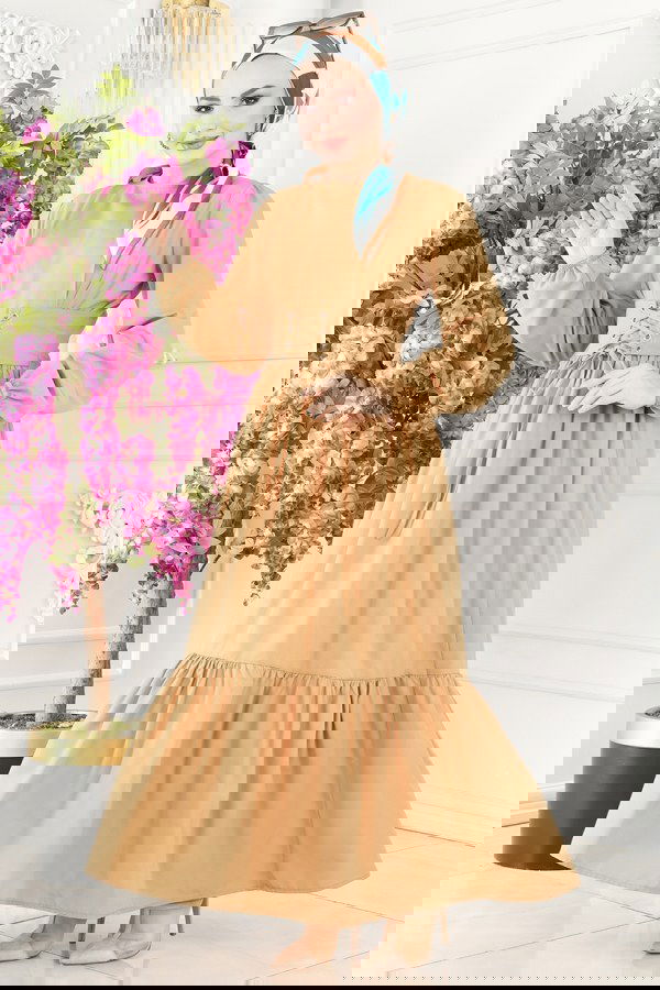 Modaselvim NET 20%+20% DISCOUNT IN THE CARD Dress 3002KTR750 Latte