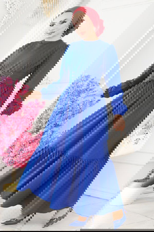 Modaselvim NET 20%+20% DISCOUNT IN THE CARD Dress 3002KTR750 Saxe