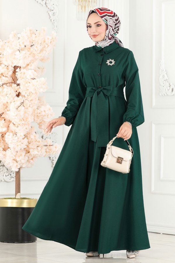 Dress 3003KTR750 Dark Emerald - 1