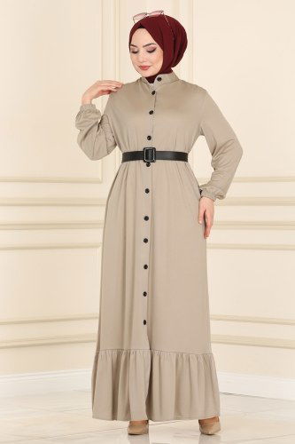 moda selvim 3003YNS793 فيزيون فستان - Thumbnail