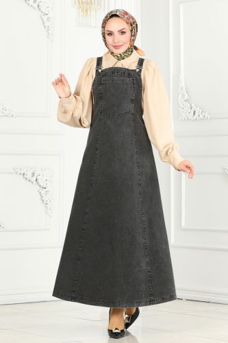 moda selvim DRESS 3003ZNE1011 Washed Anthracite - Thumbnail