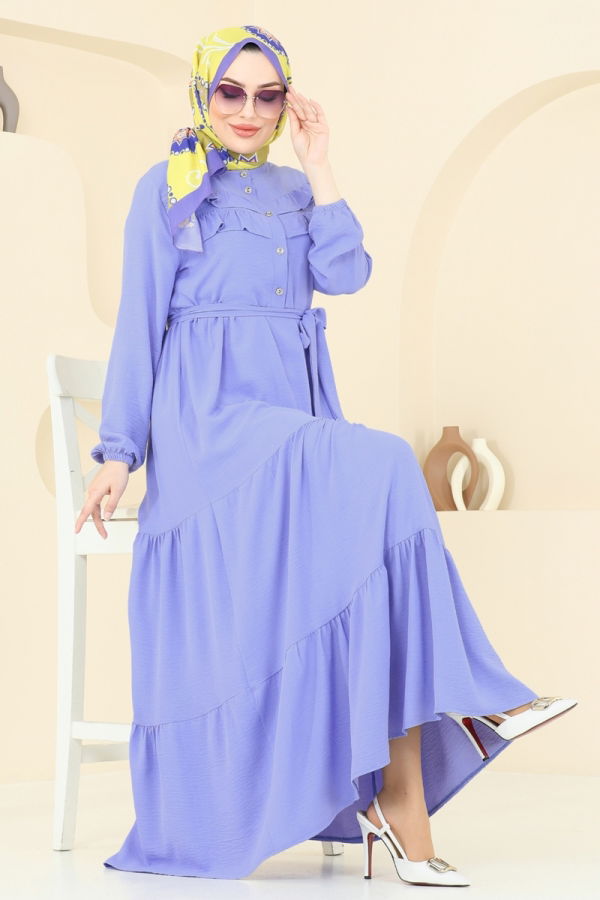 Modaselvim Grand Final Discount Dress 3005BM387 Baby Blue