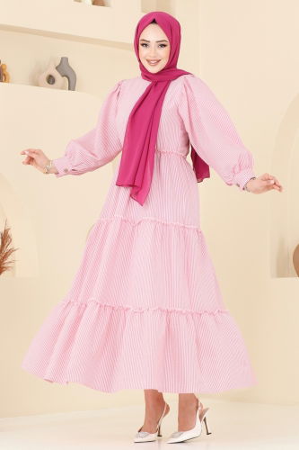 moda selvim الفستان زهر 3025TBL694 - Thumbnail