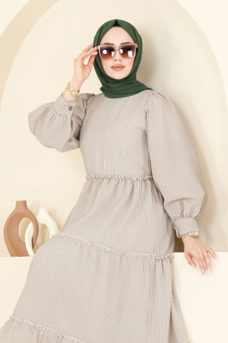 moda selvim Dress 3025TBL694 Vision - Thumbnail