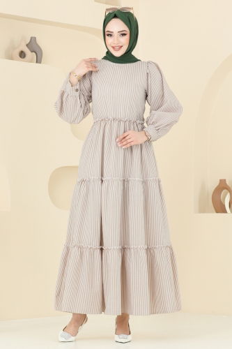 moda selvim Dress 3025TBL694 Vision - Thumbnail