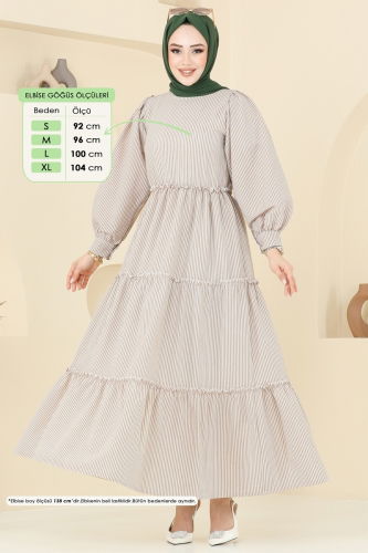 moda selvim Dress 3025TBL694 Vision - Thumbnail