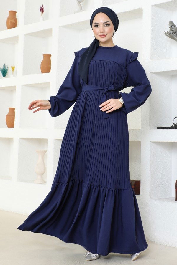 Dress 3030HBS856 Navy Blue - 2