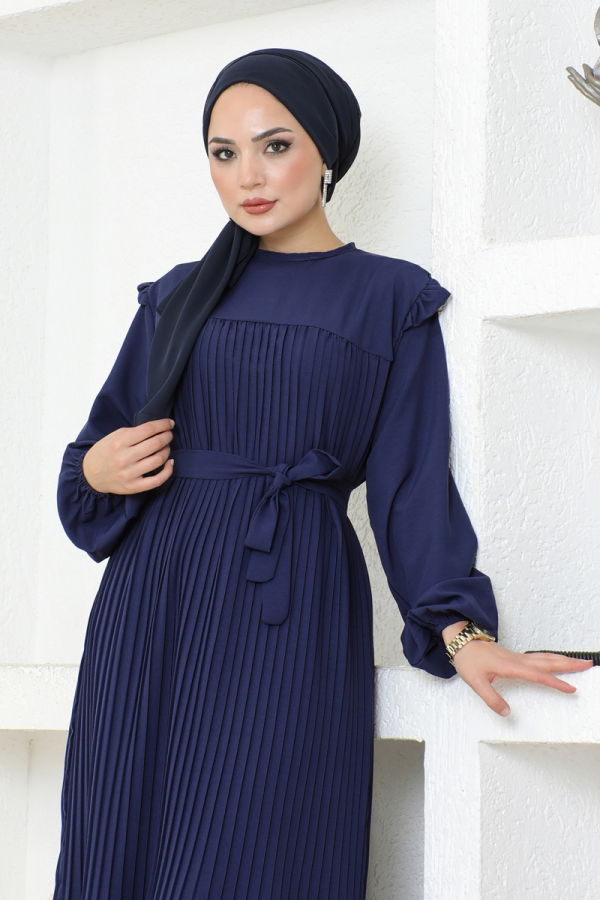 Dress 3030HBS856 Navy Blue - 3