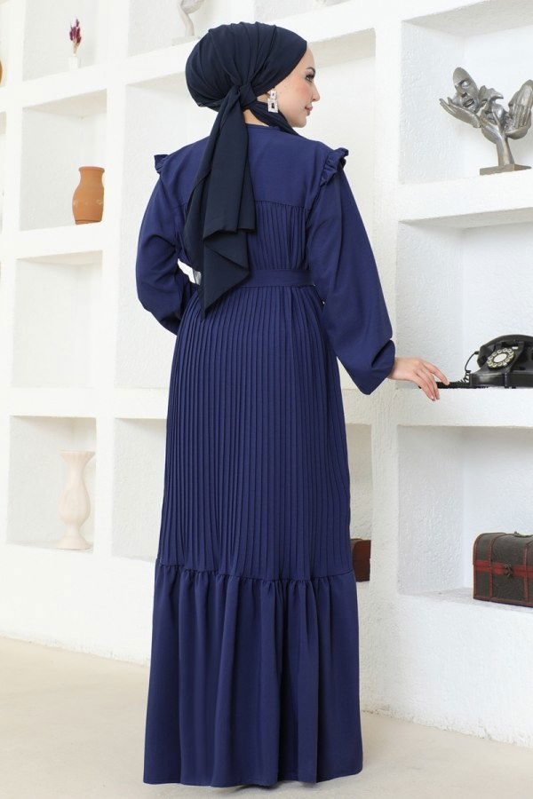 Dress 3030HBS856 Navy Blue - 4