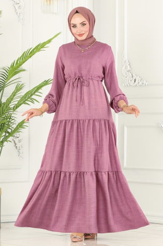 moda selvim DRESS 3032HBS856 Rose Dried - Thumbnail