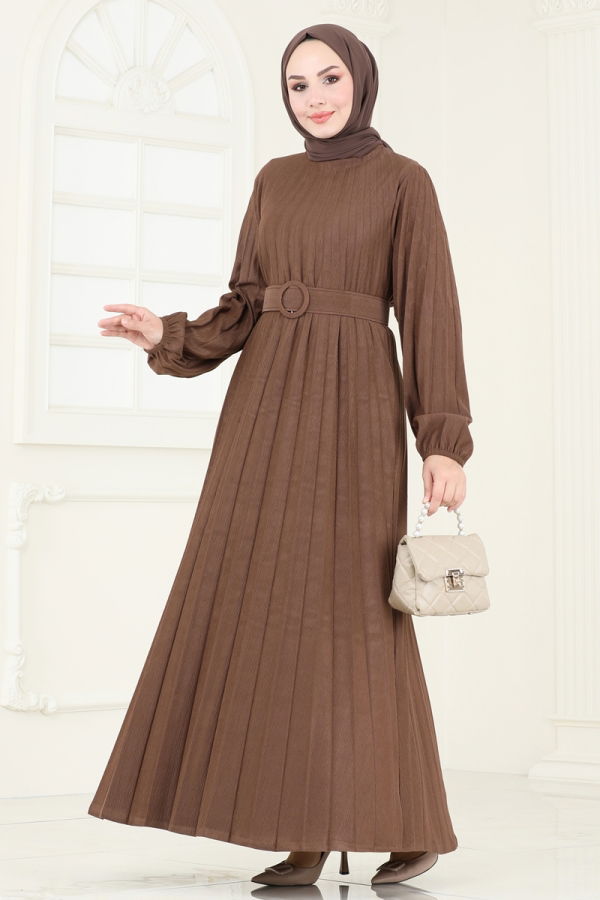 Modaselvim Dress Dress 3037HBS856 Brown