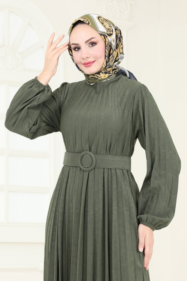 Dress 3037HBS856 Khaki - 3