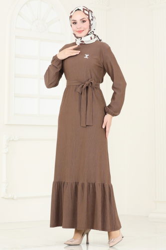 H.B.S. - Dress 3038HBS856 Brown