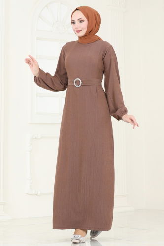 H.B.S. - Dress 3039HBS856 Brown