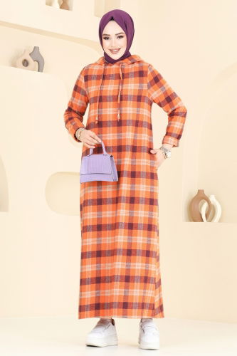 K.T.R. - Dress 3043KTR750 Purple&Orange